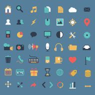 icons set of financial web technology business managemen marketing items N2