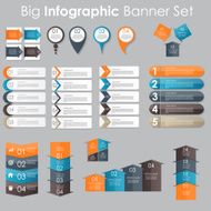 Big Set of Infographic Banner Templates for Your Business Vector N15