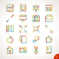Vector Highlighter Line Icons for any purpose Set 4