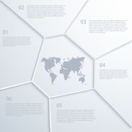 Vector modern map infographic