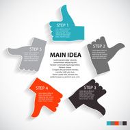 Infographic Templates for Business Vector Illustration N673