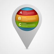 Abstract modern infographics design elements