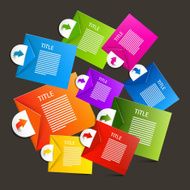 Colorful Vector Paper Infographic Layout