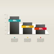 Example of chart Vector infographics