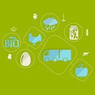 agriculture flat infographic N10
