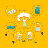 agriculture flat infographic N11