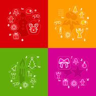 Christmas sticker infographic N22