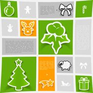 Christmas sticker infographic N23