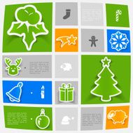 Christmas sticker infographic N25