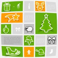 Christmas sticker infographic N26