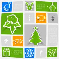 Christmas sticker infographic N27