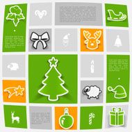 Christmas sticker infographic N28
