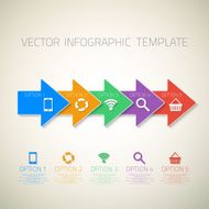 Web Infographic Arrows Template Layout With Vector Icons could N2