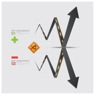 Road And Street Traffic Sign Arrow Diagram Business Infographic N2