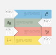 Vector colorful info graphics for your business presentations N188