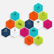 Vector colorful info graphics for your business presentations N189