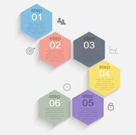 Vector colorful info graphics for your business presentations N190