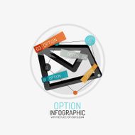 Minimal Line Design Office Web Infographics N30