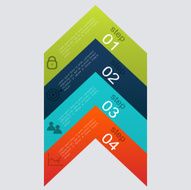 Vector colorful info graphics for your business presentations N196