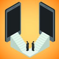 Social network and technology concept N6
