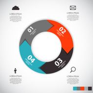Infographic Templates for Business Vector Illustration N735