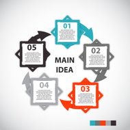 Infographic Templates for Business Vector Illustration N740