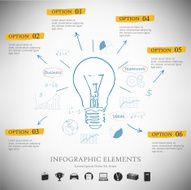 Vector infographic report template N8