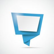 2 Origami Speech Bubbles
