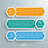 Long Hexagons Development Banner 3 Steps N2