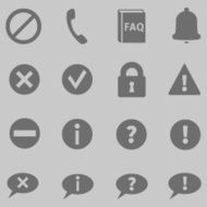 Vector Set of Info Icons N4