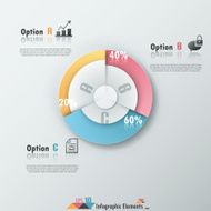 Modern infographics options banner N340