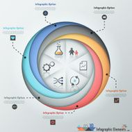 Modern infographics options banner N341