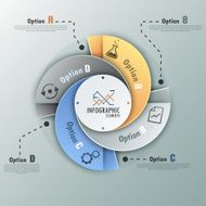 Modern infographics options banner N342