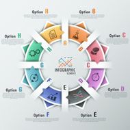 Modern infographics options banner N343