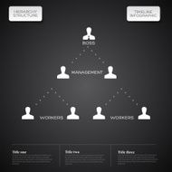 Hierarchy structure Infographic timeline report template