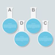 Business Infographics scientific style Vector illustration
