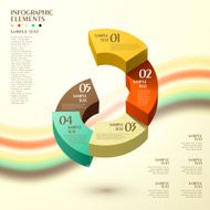 abstract pie chart infographics N8