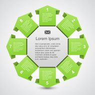 Modern vector info graphic for business project N122