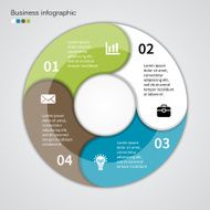 Modern vector info graphic for business project N123