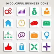 set business icons N4