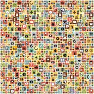 Business and social media icons infographics wallpaper N4