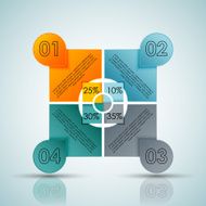 Four options infographic