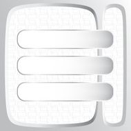 3D geometrical speech bubble vector message icon background N4