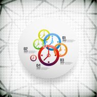 Vector time infographic business template