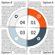 Modern vector info graphic for business project N124