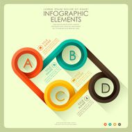 flat design abstract infographics