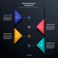 abstract 3d paper infographics N34