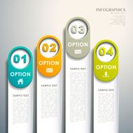 abstract 3d paper infographics N35