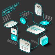 abstract flow chart infographics N12