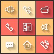 Vector design flat icons N4